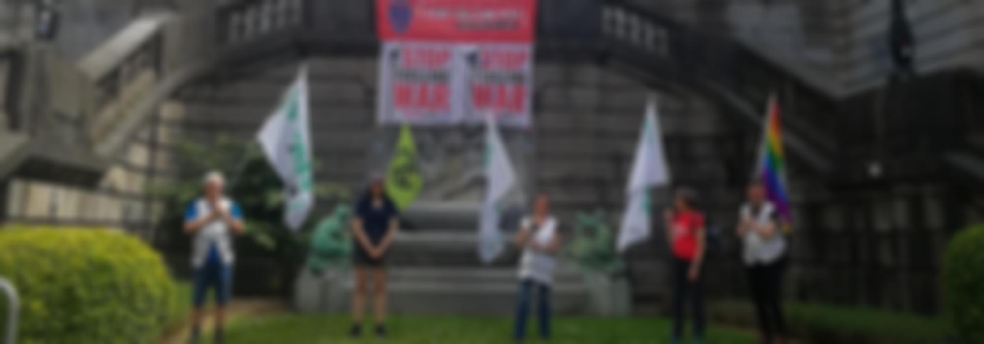 Activisten protesteren in Brussel